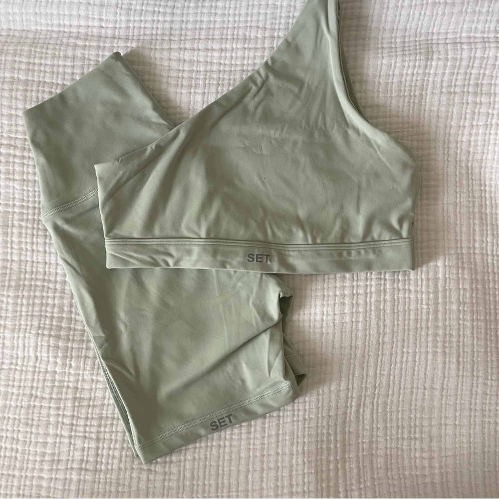 Set Active Baby Saige Biker Short and One Shoulder Top Set